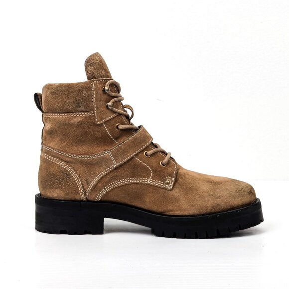 AllSaints Women Paulina Desert Suede Ankle Combat Boots size 8US EUR38 - Picture 4 of 8